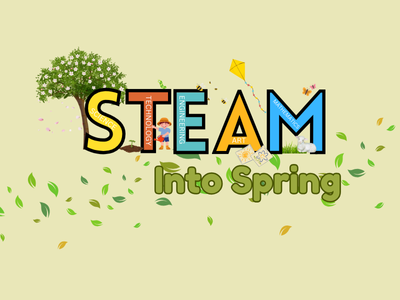 STEAM into Spring Website Card 400 x 300 px