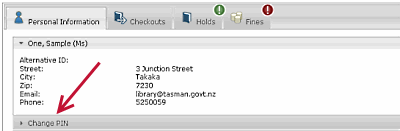 Personal Information screenshot