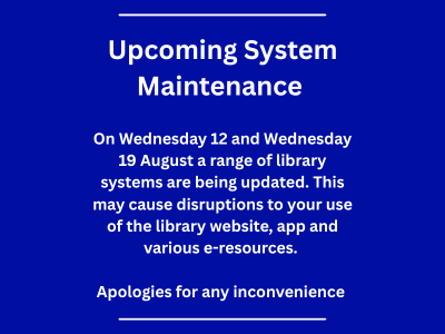 Upcoming SirsiDynix Outage 400 x 300 px